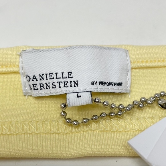 WE WORE WHAT DANIELLE BERNSTEIN Women’s Pull On Bra Top Yellow Buttermil… - Picture 9 of 9